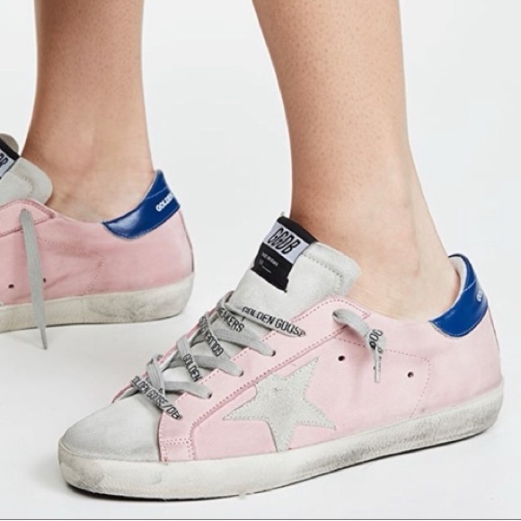 Golden Goose Shoes - Golden Goose Superstar Colorblock Leather Sneakers Pink size 37